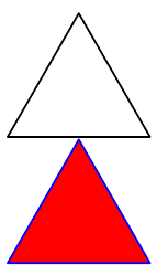zwei Dreiecke